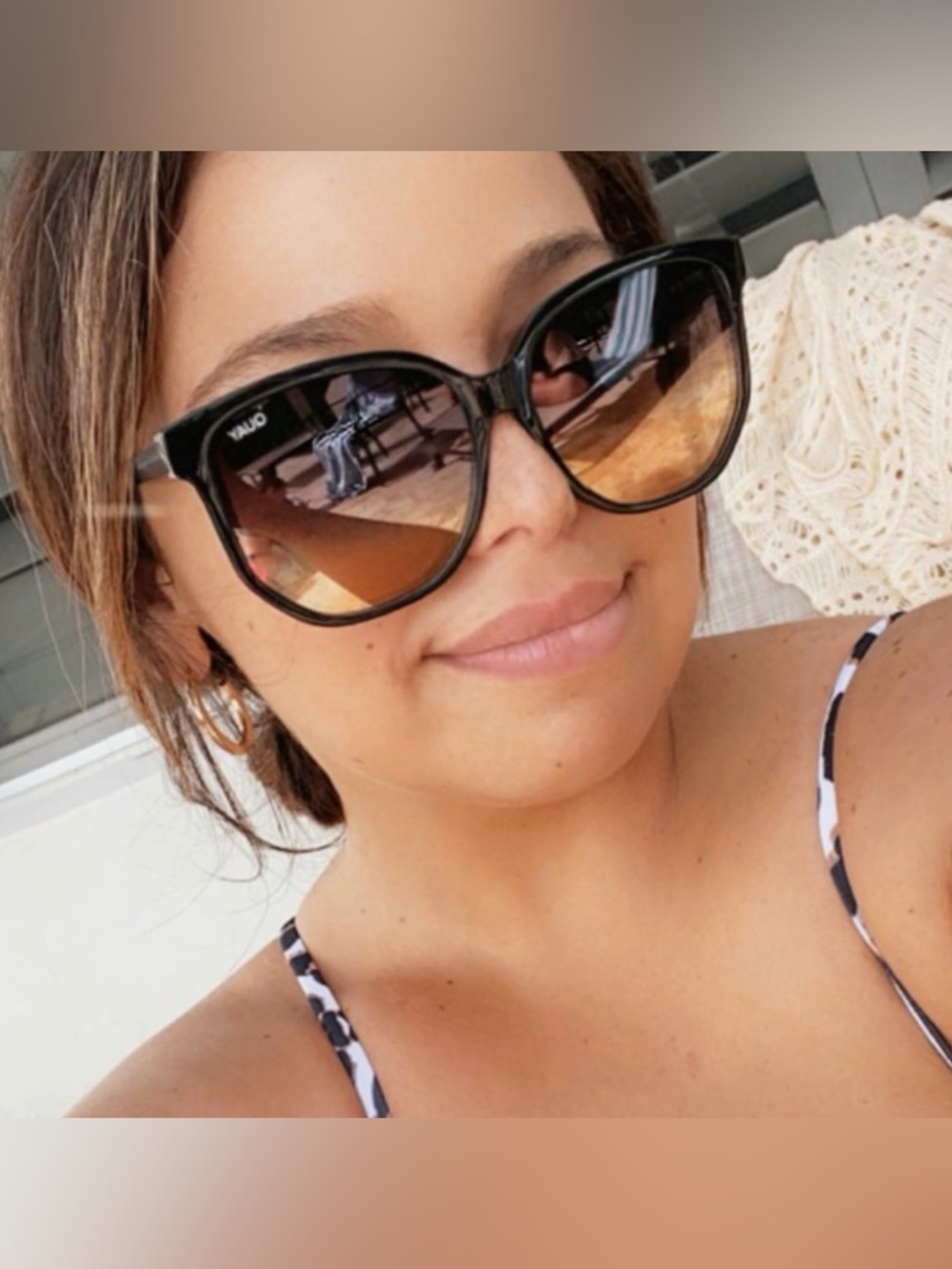 Quay Australia Coffee Run Black Frame Sunglasses